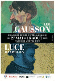 affiche de l'expo Léo Gausson et Luce