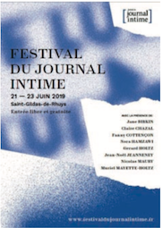 Affiche du festival du Journal intime 2019