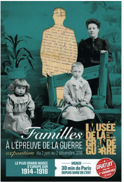 Affiche de l'expo Familles à l'épreuve de la grande guerre