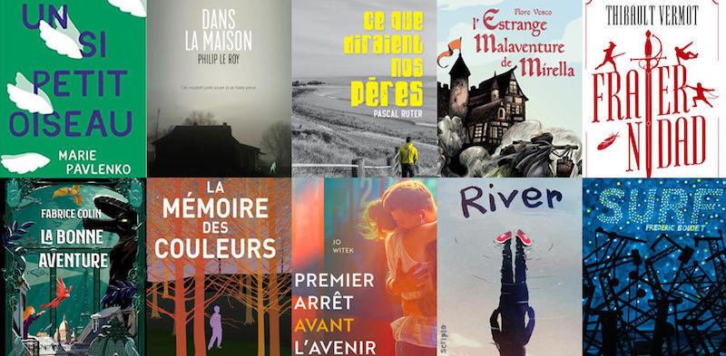 couvertures des livres sélectionnés - Prix Vendredi