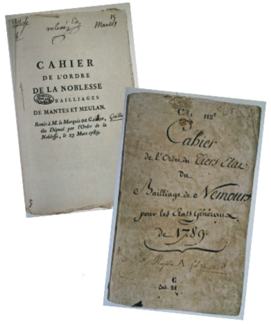 cahiers de doléances de 1789 (premières pages)