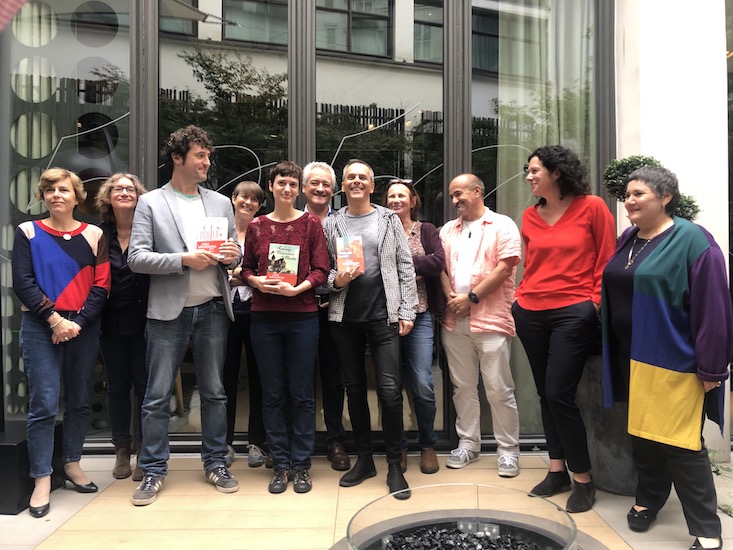 Photo des lauréats du Prix Vendredi 2019 avec le jury