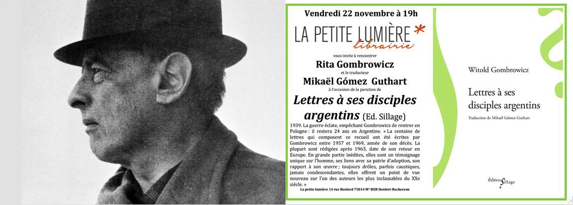 visuel de la rencontre avec Rita Gombrowicz, librairie La Petite Lumière