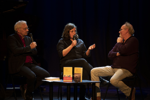 photo de la soirée Verdier du 21 janvier 2020 : Alain Nicolas, Anne Pauly et Michel Jullien