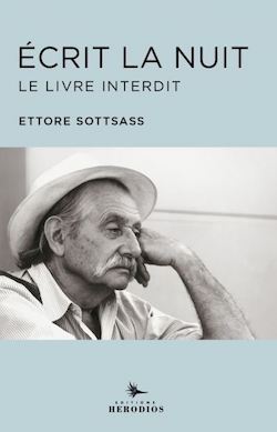 Couverture du livre de Ettore Sottsass, Écrit la nuit, Le livre interdit