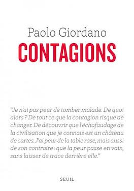 Couverture du livre de Paolo Giordano, Contagions