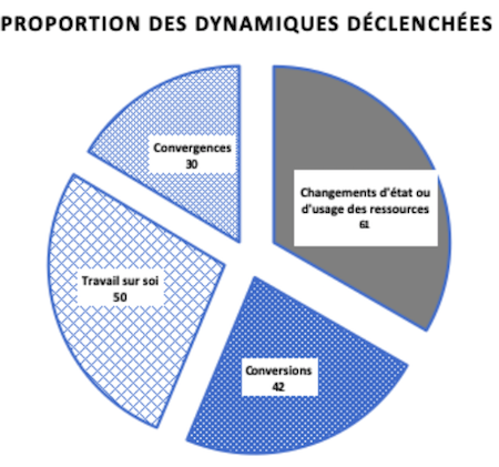 schema des proportions des dynamiques déclenchées