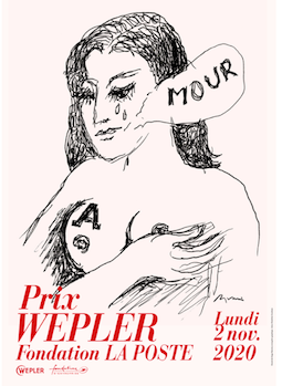 Affiche du Prix Wepler Fondation La Poste, recto