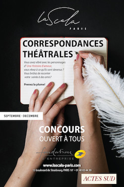 Affiche des correspondances théâtrales à la Scala, Paris