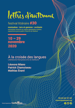 Affiche du festival Lettres d'automne 2020