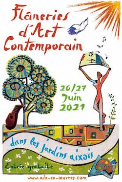 Affiche du festival Les flâneries d’art dans les jardins aixois