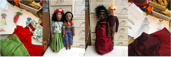 marionnettes créées par les élèves