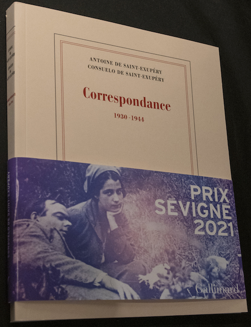  correspondance d'antoine et consuelo de saint exupery, avec bandeau Sévigné 2021