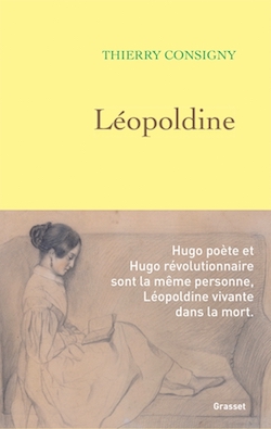 Couverture du livre (jaune) avec jaquette, dessin de Léopoldine