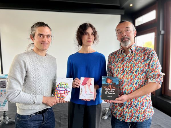 photo des trois lauréats du prix vendredi 2022