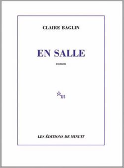 Couverture de En Salle de Claire Baglin (blanche avec titre en bleu)