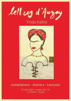 affiche du festival avec dessin représentant Frida Kahlo