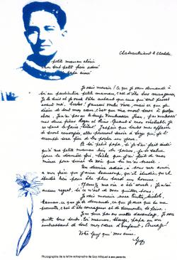 Photographie de lettre de Guy Mouet à ses parents