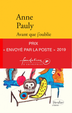 couverture de Avant que j'oublie d'Anne Pauly