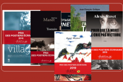 Couvertures des livres lauréats du Prix des Postiers Écrivains de 2016 à 2019