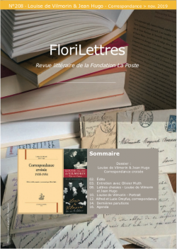 Couverture de FLoriLettres 208