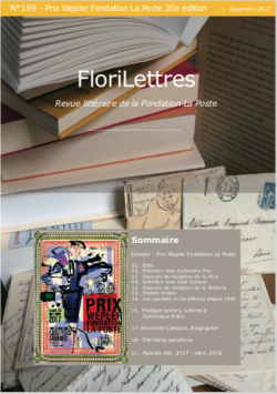 Couverture de FLoriLettres 189