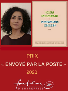 photo de Dima Abdallah et couverture de son livre