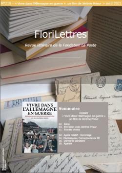 Couverture de FLoriLettres 219