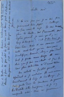 Lettres de Flaubert à Ernest Feydeau, juillet 1861