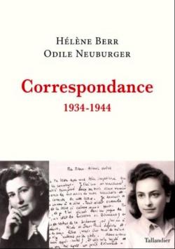 Hélène Berr et Odile Neuburger, couverture de la correspondance avec photos des épistolières
