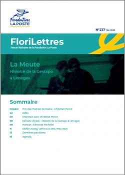 Couverture de FLoriLettres 237, édition février 2023, avec sommaire du numéro