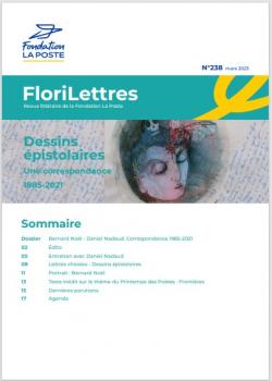 Couverture de Florilettres 238 avec dans bandeau, dessin de Daniel Nadeau