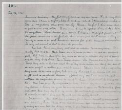 Page du cahier de John Steinbeck, 12 février 1951