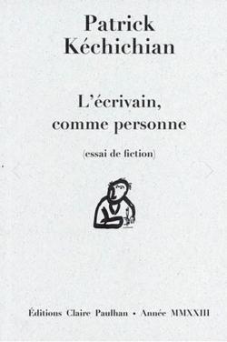 Couverture du livre de Patrick Kéchichian aux éditions Claire Paulhan