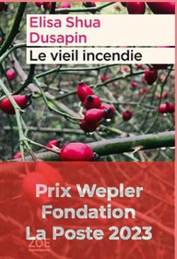 Couverture du livre avec bandeau prix Wepler Fondation La Poste