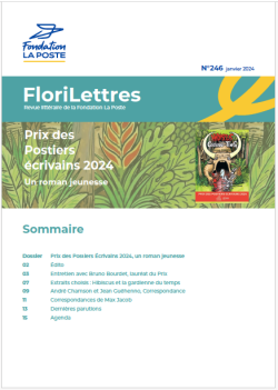 Visuel de la couverture de FloriLettres 246 avec sommaire du numéro