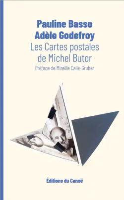 Couverture du livre avec reproduction d'une carte pliée avec photo de Butor