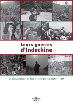 Affiche du film Leurs guerres d'Indochine (différentes photos en noir et blanc)