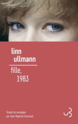 Couverture rouge pâle du livre "Fille, 1983" avec photo montrant les yeux de l'autrice