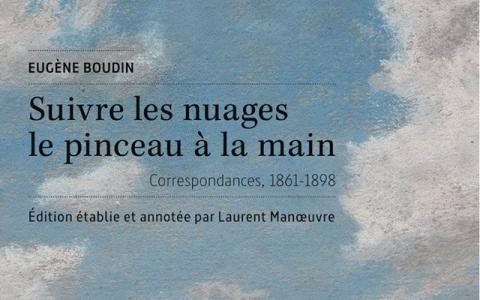 Visuel avec couverture du livre : nuages d'un tableau d'Eugène Boudin