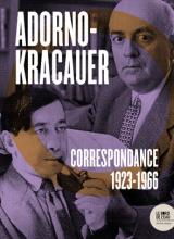 Couverture du livre Adorno-Kracauer Correspondance 1923-1966