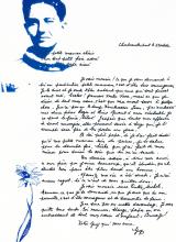 Photographie de lettre de Guy Mouet à ses parents