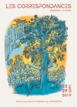 Affiche du festival des Correspondances de Manosque La Poste 2019