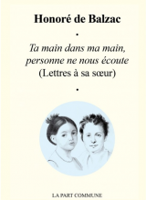 Couverture de la correspondance de Balzac avec sa soeur