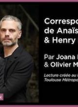 Affiche du spectacle sur la correspondance Anaïs Nin et Henry Miller