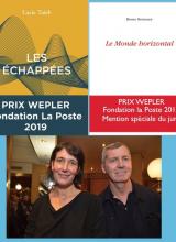 couvertures des livres de Lucie Taïeb et Bruno Remaury et portraits