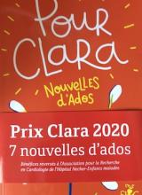 Couverture des Nouvelles d'ados, prix Clara 2020