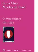 Couverture de la correspondance de Nicolas de Stael et René Char, éditions des Busclats