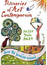 Affiche des flaneries d'art contemporain