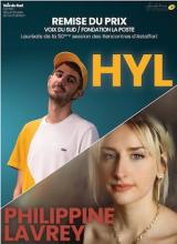 Affiche pour prix Voix du Sud avec photo de HYL et de Philippine Lavrey